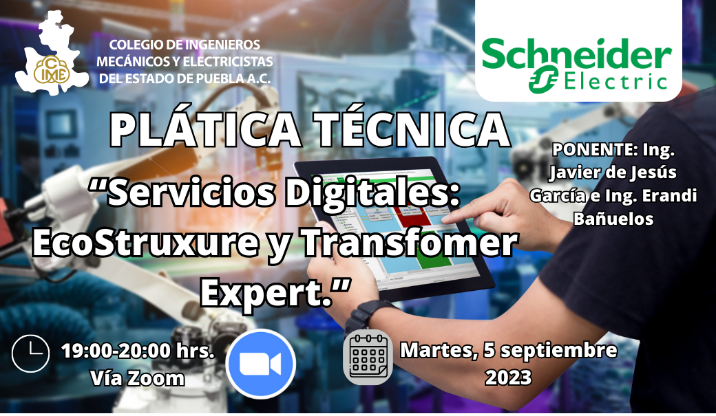 PLÁTICA TÉCNICA “Servicios Digitales: EcoStruxure y Transfomer Expert.”