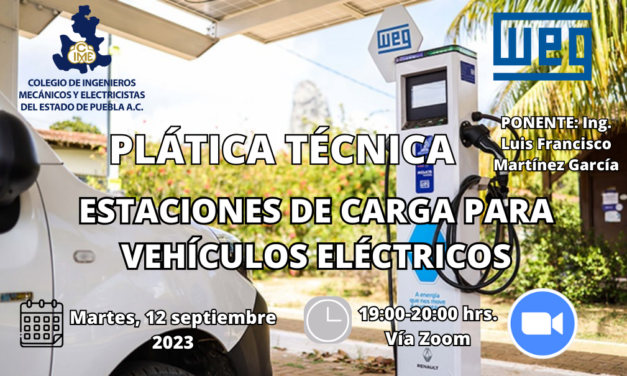 PLÁTICA TÉCNICA ESTACIONES DE CARGA PARA VEHÍCULOS ELÉCTRICOS