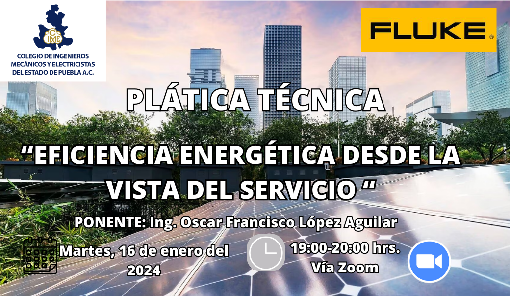 Plática Técnica: Eficiencia energética desde la vista del servicio