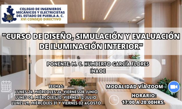 «CURSO DE DISEÑO, SIMULACIÓN Y EVALUACIÓN DE ILUMINACIÓN INTERIOR»