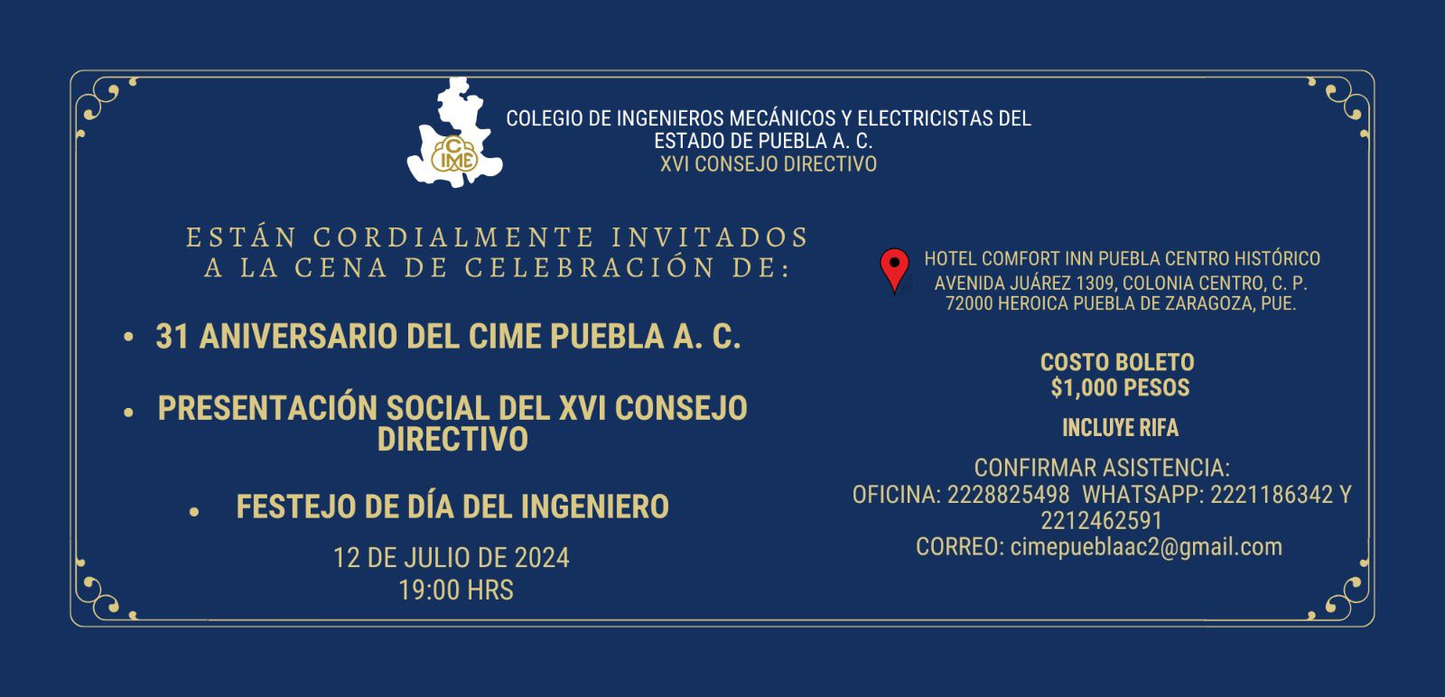 Cena de Celebración 12 de Julio 2024