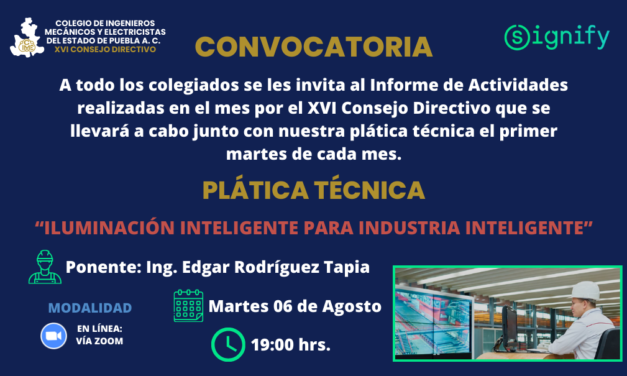 Plática Técnica “Iluminación Inteligente para Industria Inteligente”