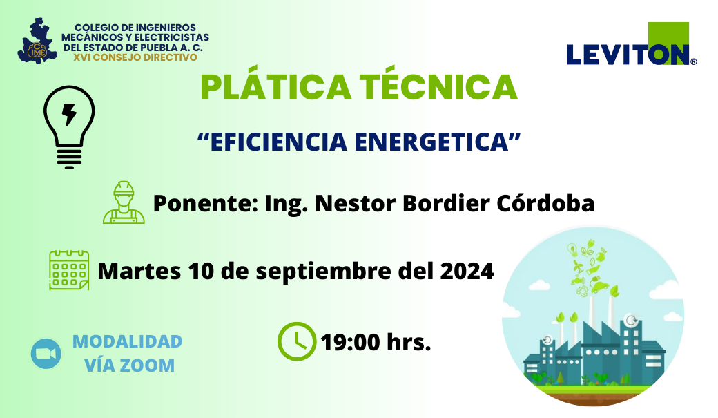 PLÁTICA TÉCNICA​: “EFICIENCIA ENERGETICA”