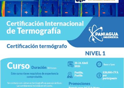 certificación internacional de termografía Nivel 1 Puebla